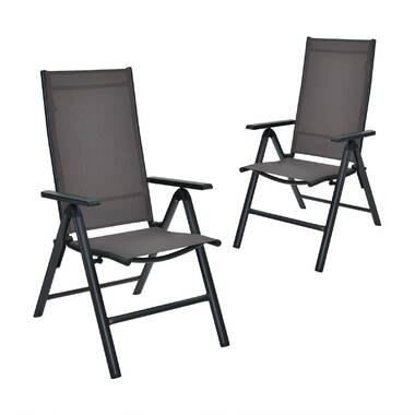 Folding metal chairs with cushions hot sale